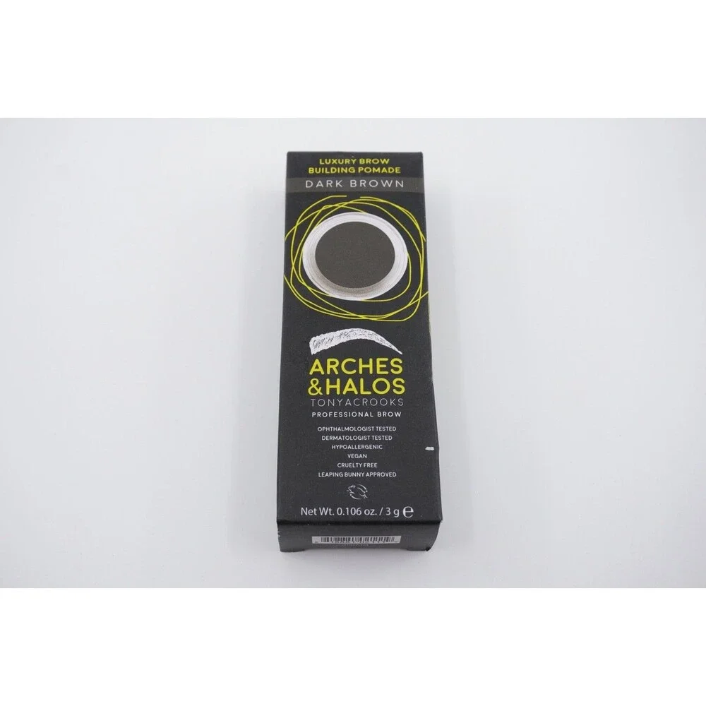 Arches & Halos Luxury Brow Building Pomade Dark Brown 0.106 oz - New